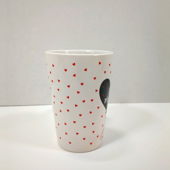 Valentine's Day Dee "Be Mine" heart coffee mug  , white/red - Picture 3 of 6